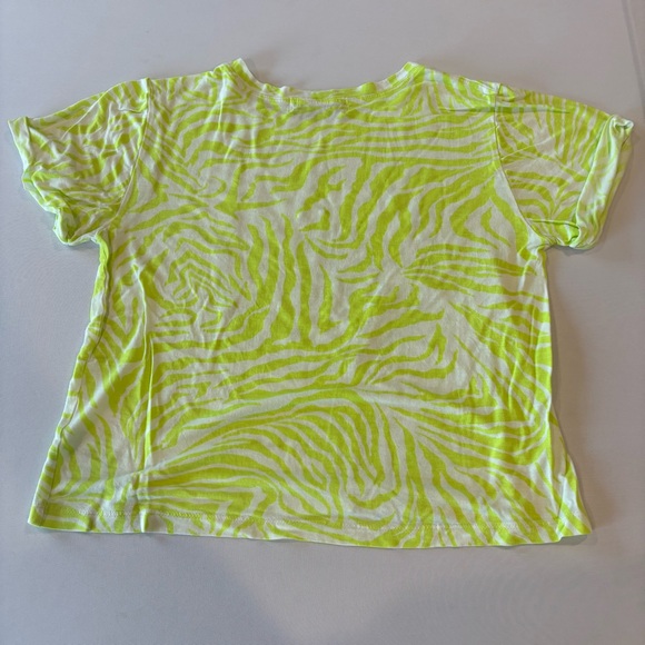 SOUL CYCLE Neon Yellow Women’s Cropped Athletic T-shirt with Logo Size Small - Picture 4 of 10